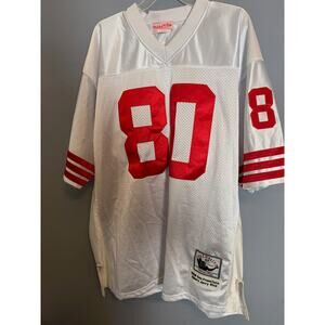Mitchell & Ness Jerry Rice #80 49ers Throwbacks Authentic 1996 Jersey Size 54